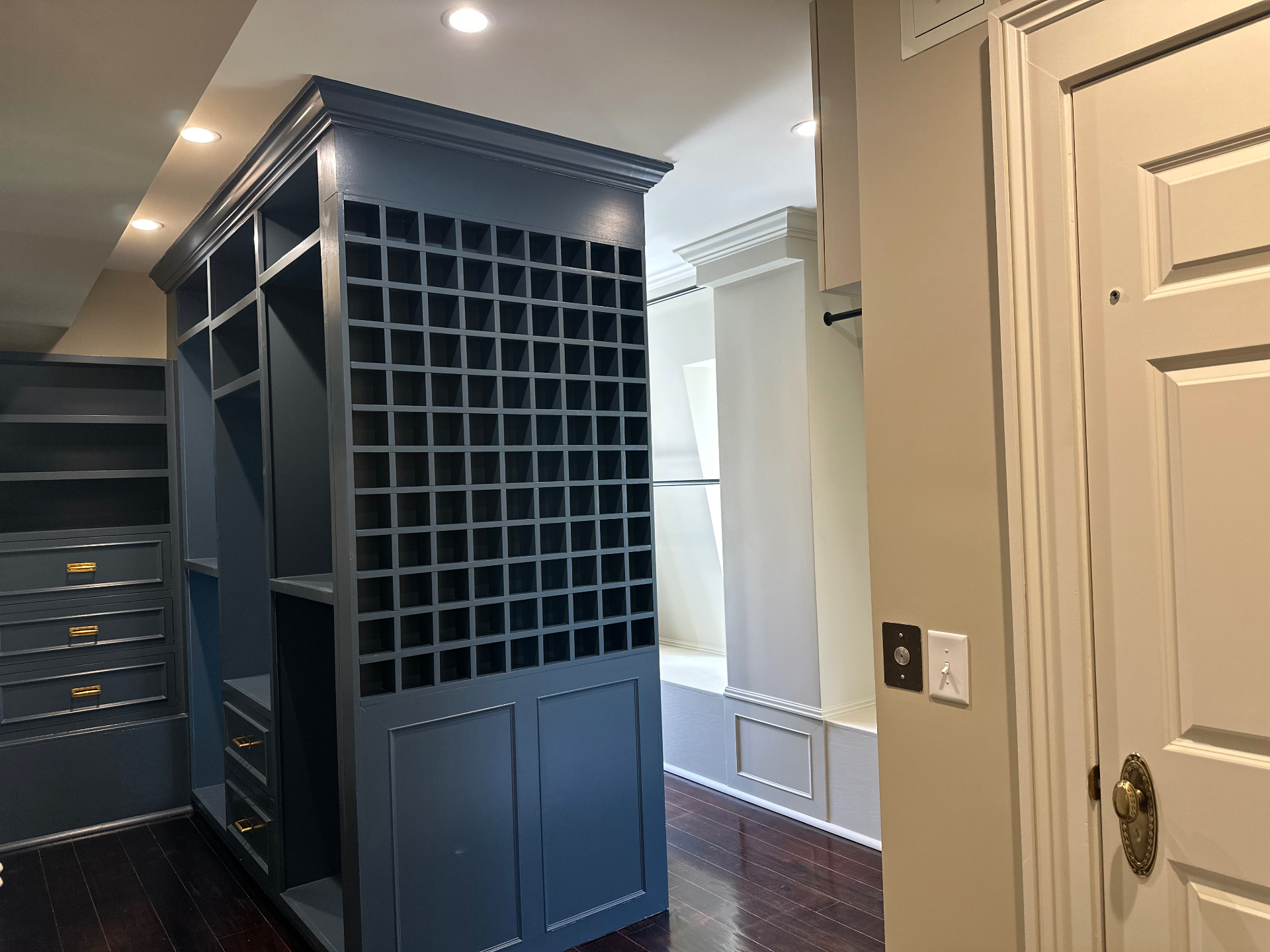 Custom Navy Wardrobe