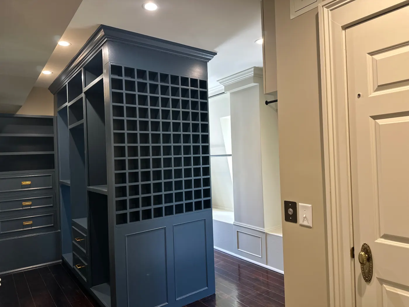Custom Navy Wardrobe