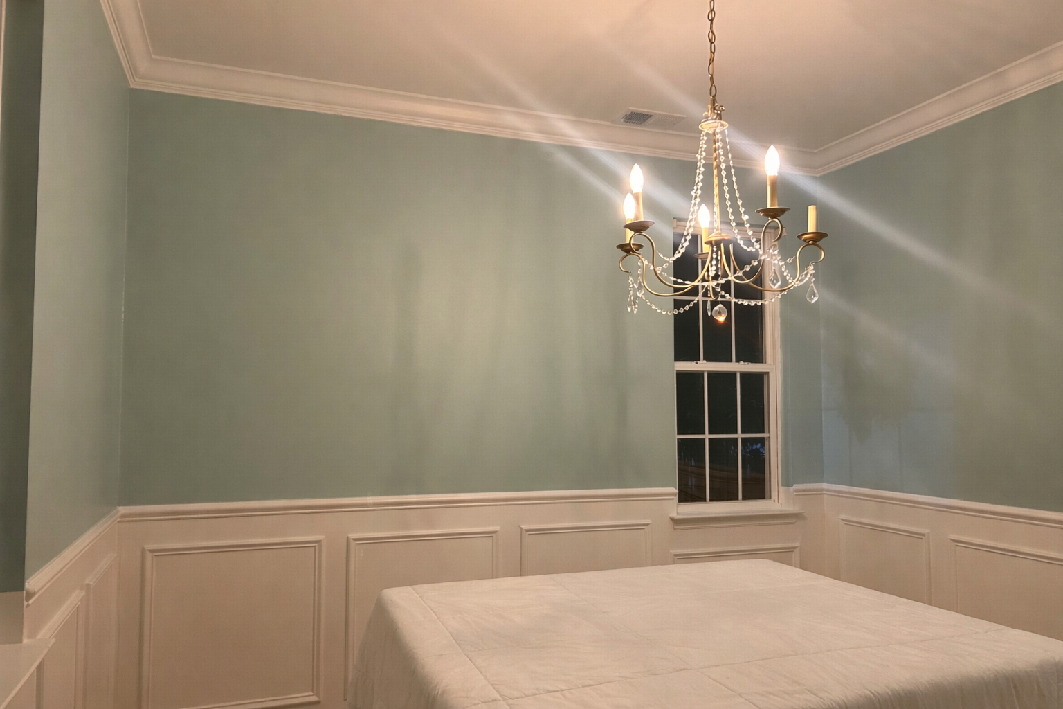 Sage Dining Room & Wainscoting