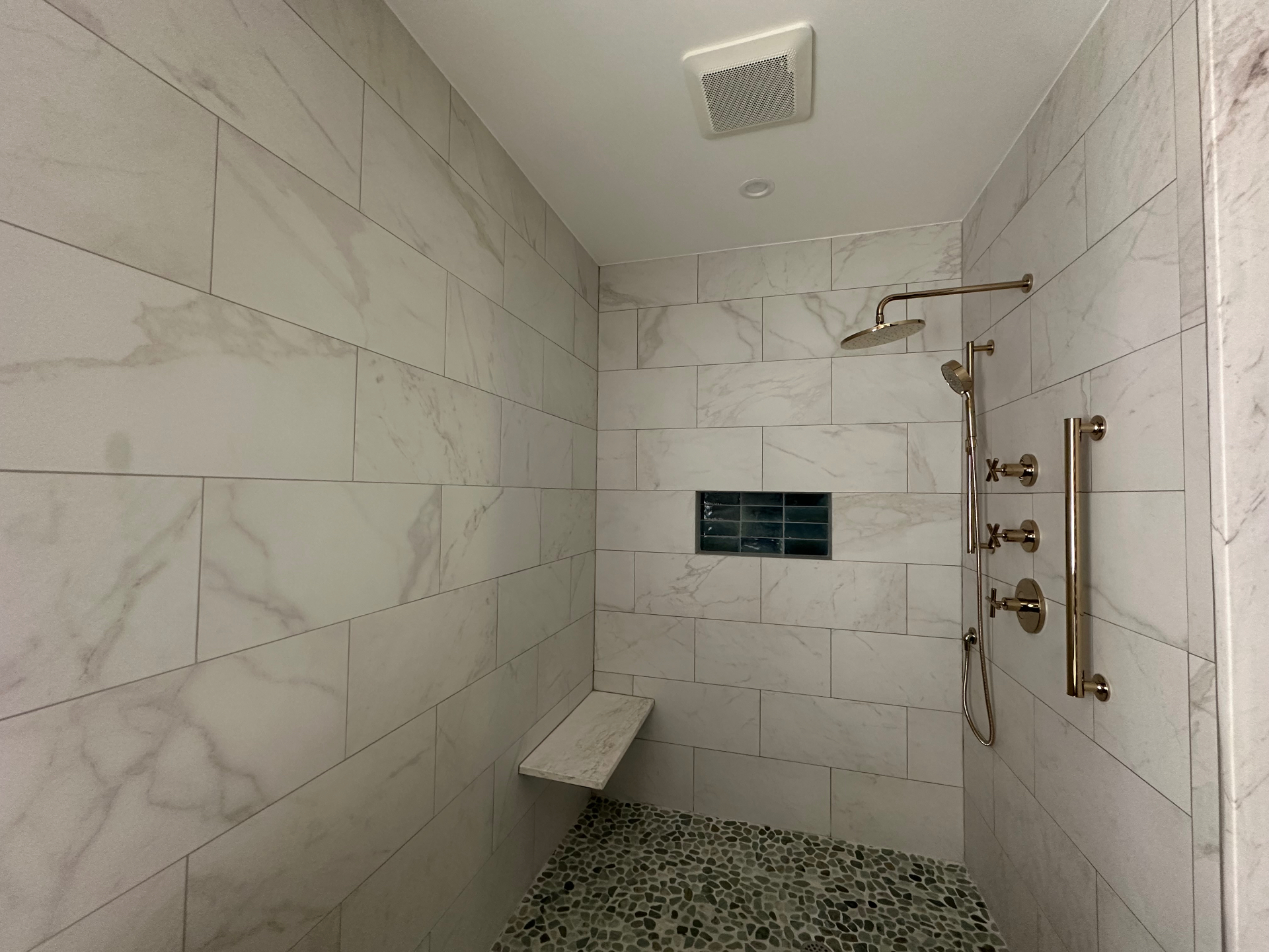 Marble Walk-In Shower