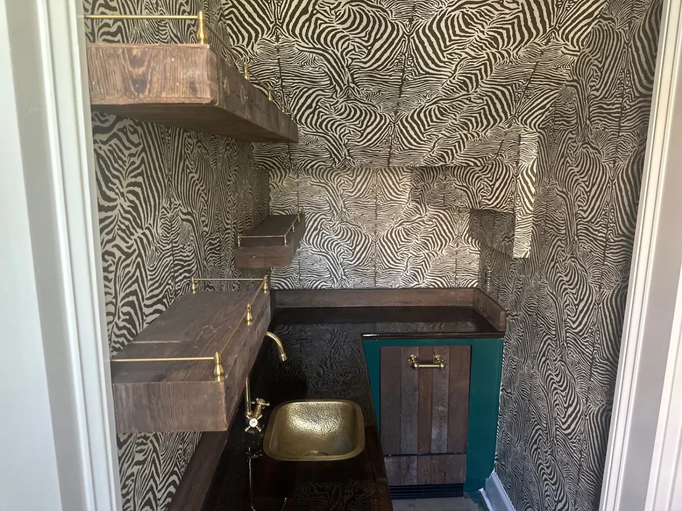 Zebra Powder Room